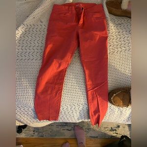 Lightly worn, old navy pixie pants. Salmon color